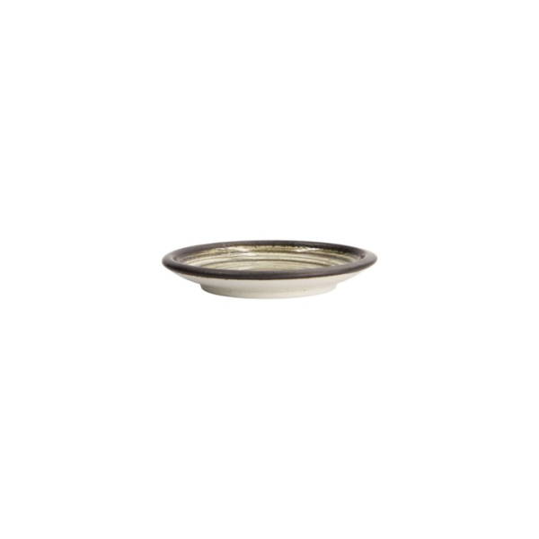 Teller Asashio Schwarz/Weiß, Steinzeug, Ø 14 × 2,2 cm, Art.-Nr. 21640