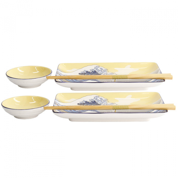 Kawaii Hokusai Sushi Plate Giftset Set at g-HoReCa (picture 3 of 6)