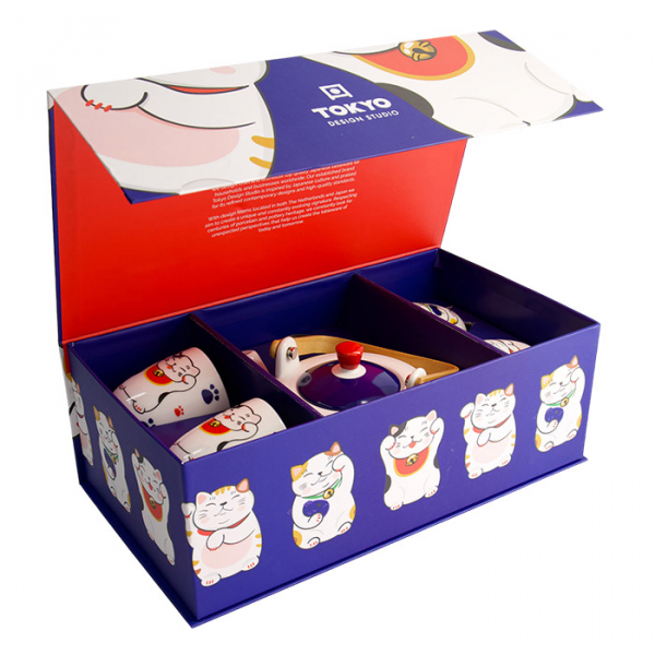 1:4 0.8lt Kawaii Lucky Cat Tea Set at g-HoReCa (picture 1 of 8)