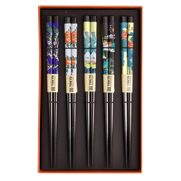 TDS, Chopstick Set, 5 pair, Giftset, Maiko, Item No. 21880