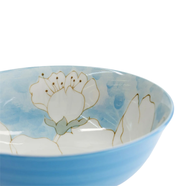 TDS, Ramen Bowl, Sakura, Blue, Ø 19.5x7.5cm, Item No. 21980