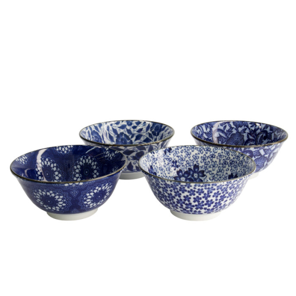 TDS, 4 Schalen Set, Mixed Bowls Flower Lace, Ø 14,8 cm, Art.-Nr. 22040