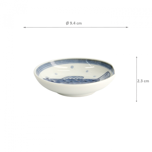 TDS, Mini-Teller mit Essstäbchenablage, Mixed Plates, Blowfish, Ø 9,4 x 2,3 cm, Art.-Nr. 22097