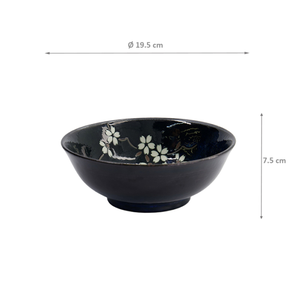 TDS, Ramen Schale, Blue Sakura, Ø 19,5x7,5cm, Art.-Nr. 22110