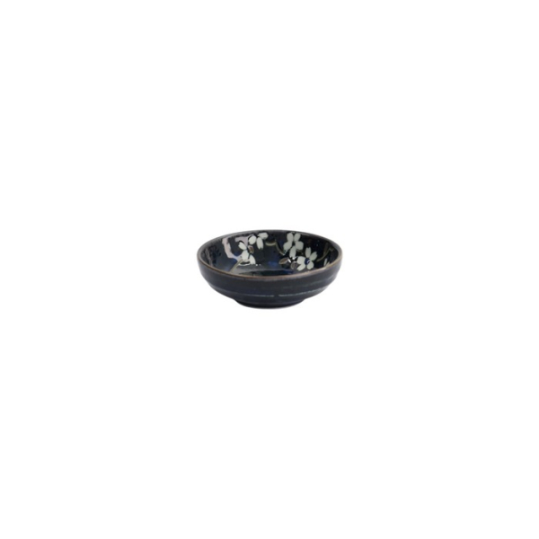 Sauce Bowl Cobalt Blue Sakura, Porcelain, Ø 9.5 × 3 cm, Item No. 22113