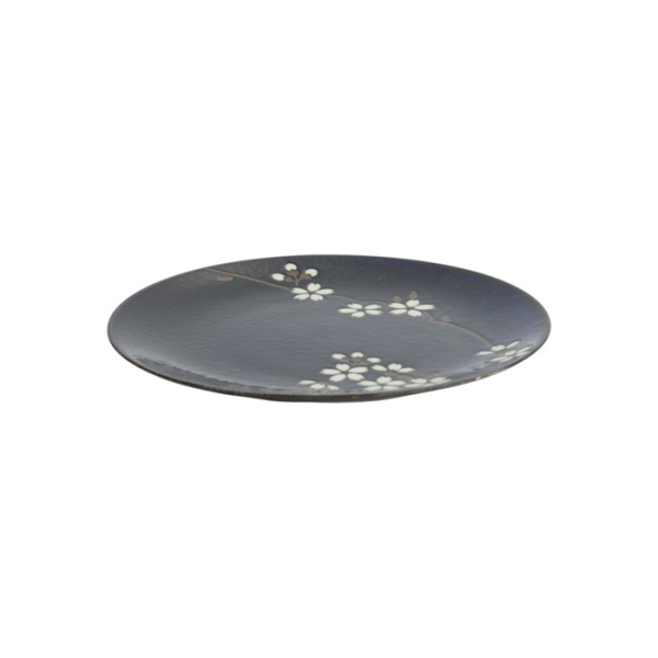 Plate Cobalt Blue Sakura, Porcelain, Ø 23.5 cm, Item No. 22115