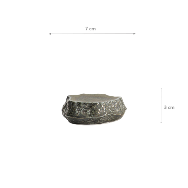 TDS, Runde Teller aus Silver Rock, 7x3cm, Art.-Nr.22129