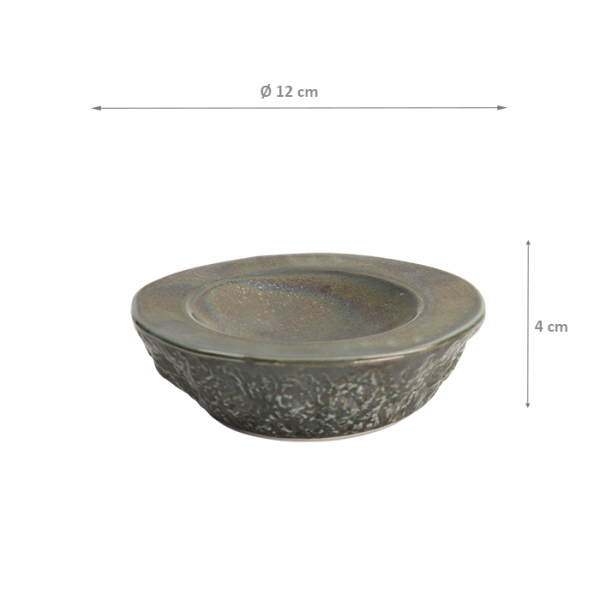 TDS, Runder Teller, Silver Rock, 12x4cm, Art.-Nr. 22131