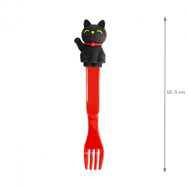 TDS, Kinder Gabel, Cat, Schwarz, 16,5cm - Art. Nr. 22194