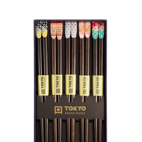 TDS, 5 Chopstick Giftset, Wood, Item No. 22235