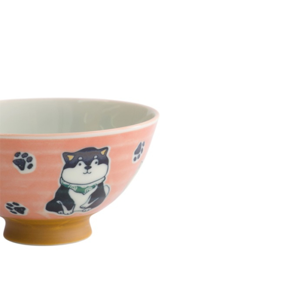 Reisschale Kawaii Multi Shiba-Dog Rot, Porzellan, Ø 11,5 × 6 cm, 300 ml, Art.-Nr. 22249