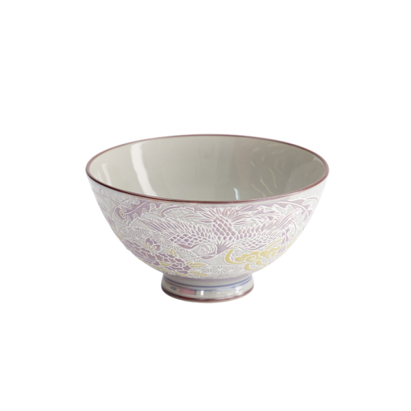 TDS, Rice Bowl, Kawaii, Luster Phoenix, Purple, Ø 11.5 x 6 cm, 300ml - Item No. 22254