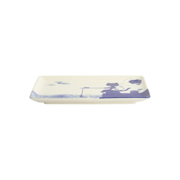 Plate, Neko Maruke, 23.5x12.5x2cm, Item No. 22294