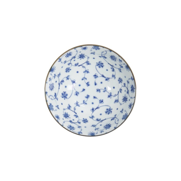 Bowl Natsu Karakusa Mixed Bowl Blue/White, Ceramic, Ø 17.8 × 9.5 cm, Item No. 22316