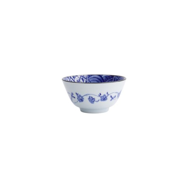Reisschale Natsu Shozui Blau/Weiß, Keramik, Ø 12 × 6,4 cm, Art.-Nr. 22317