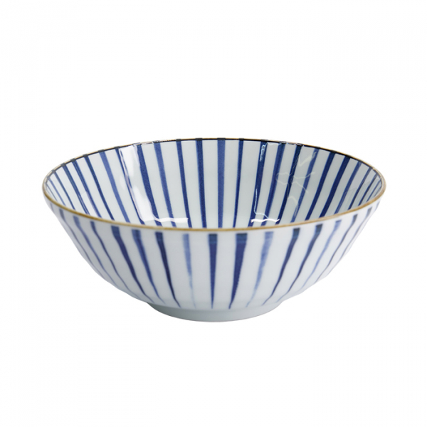 TDS, Ramen Bowl, Natsu Tokusa, Blue/White, Ø 21 x 7.8 cm 1000ml - Item No. 22328