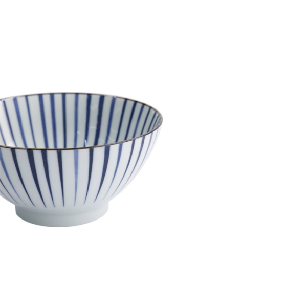 Rice Bowl Natsu Tokusa Mixed Bowl Blue/White, Porcelain, Ø 17.8 × 9.5 cm, 1 l, Item No. 22334
