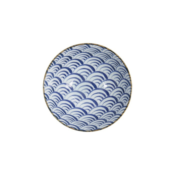 Bowl Natsu Nami Mixed Bowls Blue/White, Porcelain, Ø 17.8 × 8.7 cm, 1 l, Item No. 22343