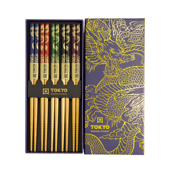 TDS, 5 Chopstick Giftset, Dragon, Item No. 22349