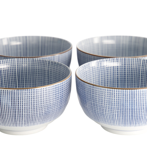TDS, 4 Bowls Set, Sendan Tokusa, Ø 12,8 cm, Item No. 22511