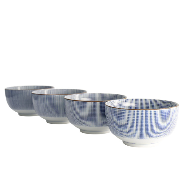 TDS, 4 Bowls Set, Sendan Tokusa, Ø 12,8 cm, Item No. 22511