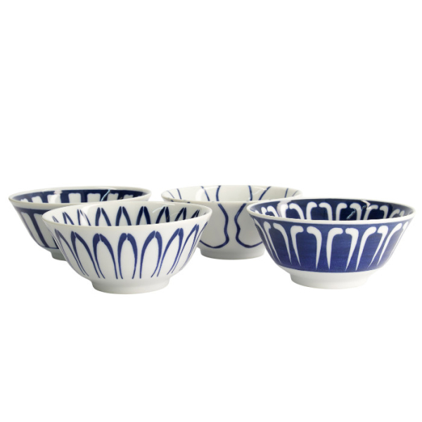 TDS, 4 Bowls Set, Mixed Bowls, Ø 15x7 cm, 500 ml, Item No. 22526