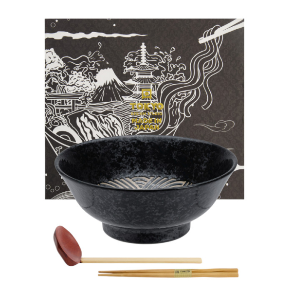 TDS, Ramen Bowl in Gift Box, Mixed Bowls Masamura Sei Kai Ha, Ø 21,3 cm, Item No. 22560