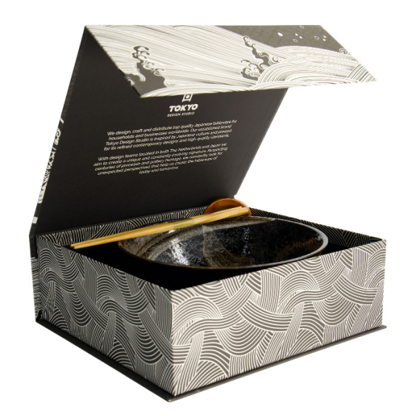 TDS, Ramen Bowl in Gift Box 3Pcs, Akiyo Arahake, Ø 21.3x8.7cm, Item No. 22568