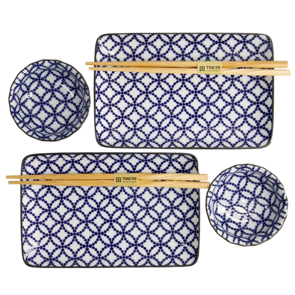 TDS, Sushi Set, Ten Shippo, 4tlg mit Essstäbchen, Art.-Nr. 22577