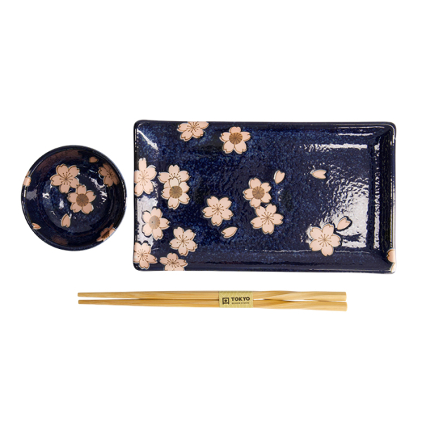 4 mit Essstäbchen Kawaii Maiko Sushi Teller Geschenkset bei g-HoReCa (Bild 3 von 6)