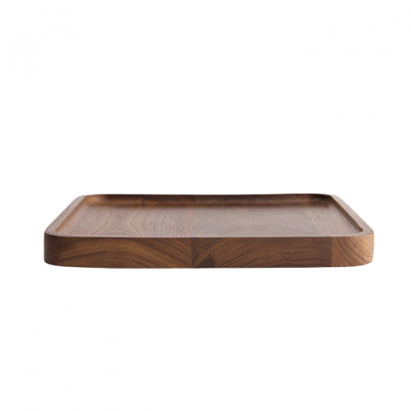 23x23x2cm Walnut Wood Tray at g-HoReCa (picture 4 of 5)