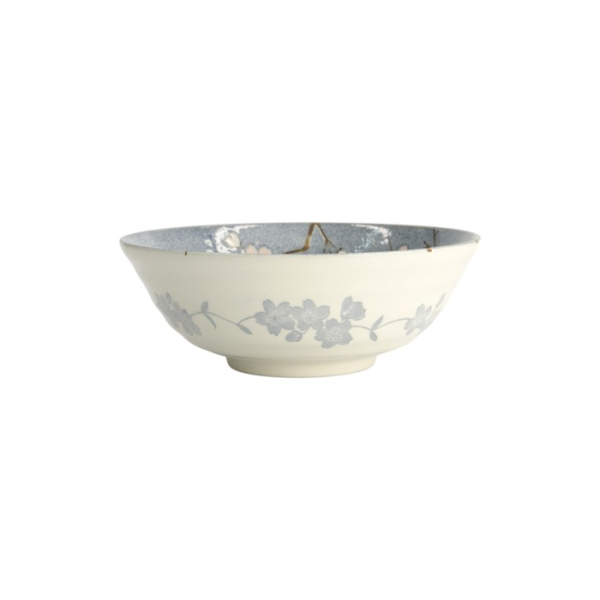 Ramen Bowl Fujisakura Grey, Porcelain, Ø 21 × 7.8 cm, 1 l, Item No. 22590