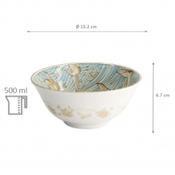 TDS, Tayo Bowl, Crane Light Blue, Ø 15.2 x 6.7 cm 500 ml, Item No. 22593