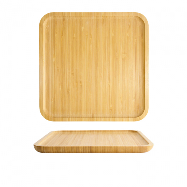 30x30x1.7cm Bamboo Wooden Tray at g-HoReCa (picture 1 of 6)