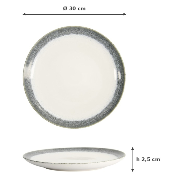 TDS, Charger Plate, Monte Negro, Ø 30x2.5cm, Item No. 24344