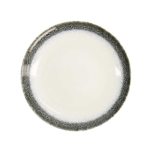 Dessert Plate Monte Negro Blue/White, Stoneware, Ø 21 × 2.5 cm, Item No. 24345