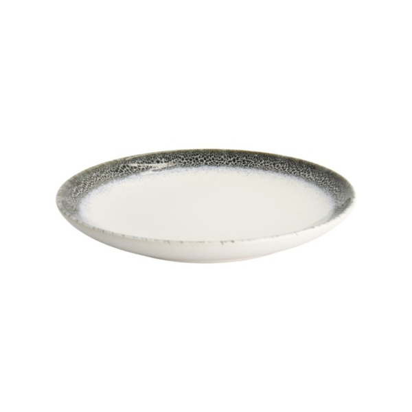 Dessert Plate Monte Negro Blue/White, Stoneware, Ø 21 × 2.5 cm, Item No. 24345