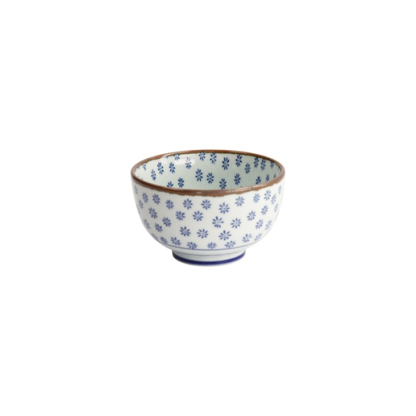 Schale Japan Flower Mizu Blau/Weiß, Porzellan, Ø 13 × 7,8 cm, 500 ml, Art.-Nr. 2720