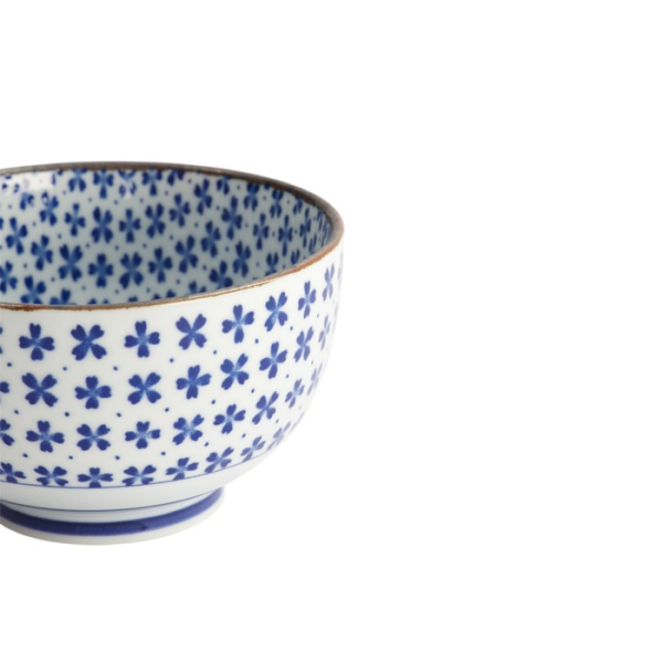 Schale Japan Flower Sakura Blau/Weiß, Porzellan, Ø 13 × 7,8 cm, 500 ml, Art.-Nr. 2721