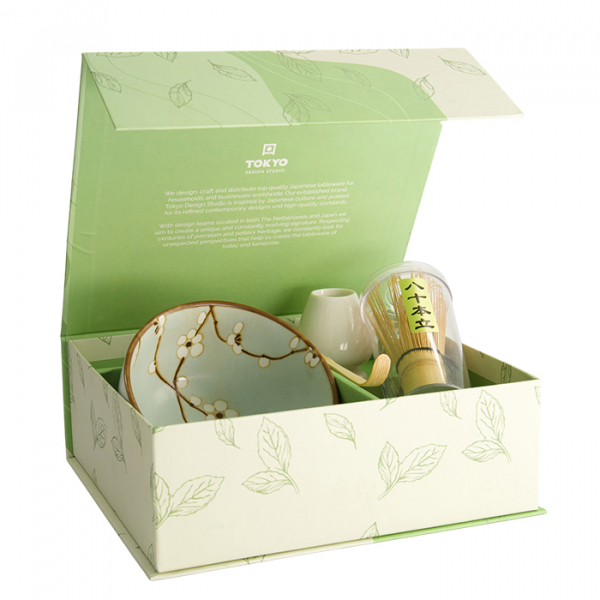 Matcha Schale, Geschenkset, 4Stk, 11 x 8 cm, Soshun, Art.-Nr. 33001