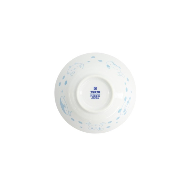 Tayo Bowl Kawaii Animal Blue, Porcelain, Ø 15.2 × 6.7 cm, 500 ml, Item No. 33021