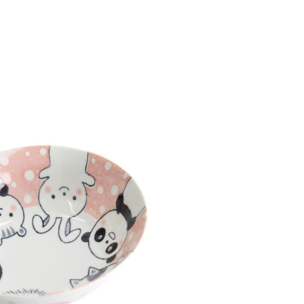 Ramen Bowl Kawaii Animal Pink, Porcelain, Ø 21 × 7.8 cm, 1 l, Item No. 33022