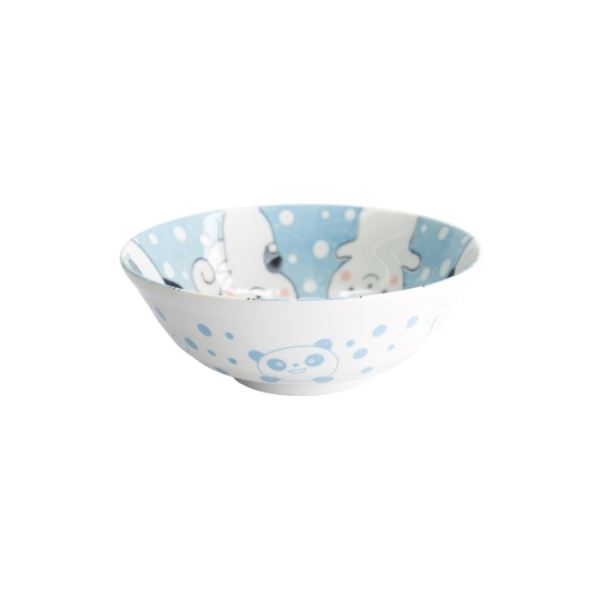 Ramen Bowl Kawaii Animal Blue, Porcelain, Ø 21 × 7.8 cm, 1 l, Item No. 33023