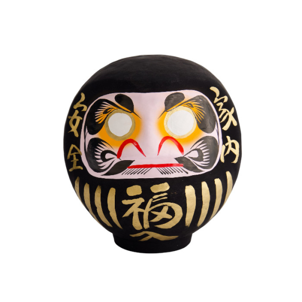 TDS, Daruma, Decoration, Black, Ø 17 cm - Item No. 33049