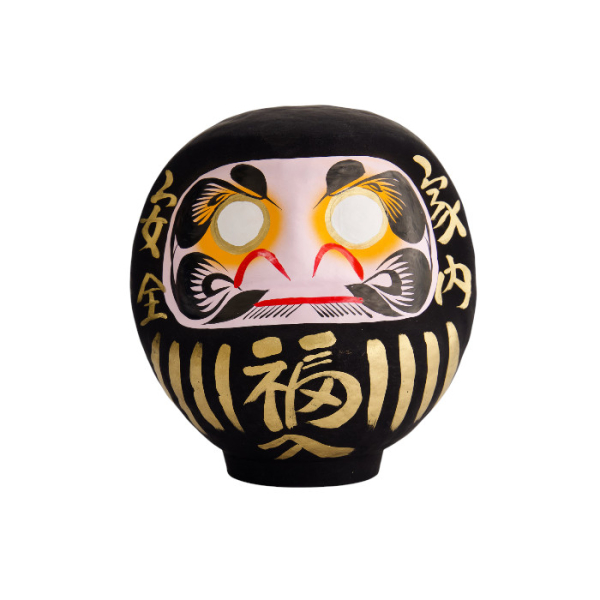 TDS, Daruma, Decoration, Black, Ø 17 cm - Item No. 33049