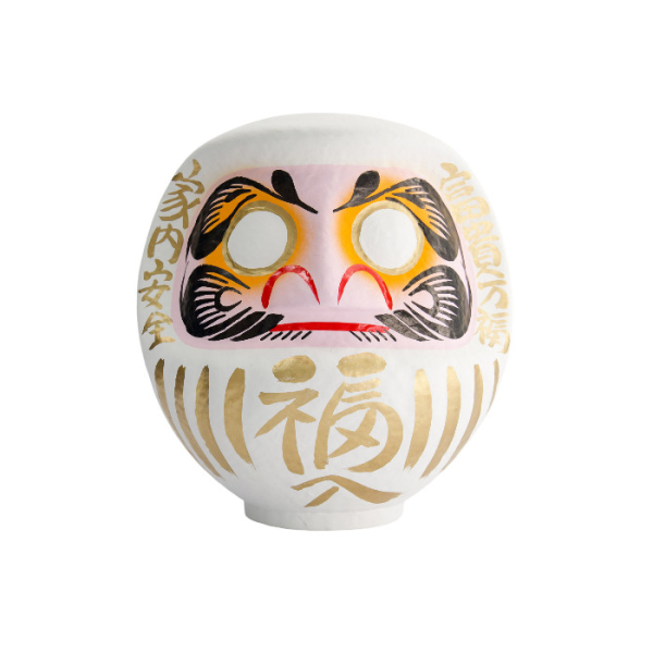 TDS, Daruma, Decoration, White, Ø 17 cm - Item No. 33050