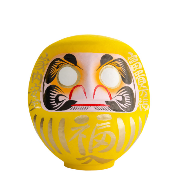 TDS, Daruma, Decoration, Yellow, Ø 25 cm - Item No. 33052