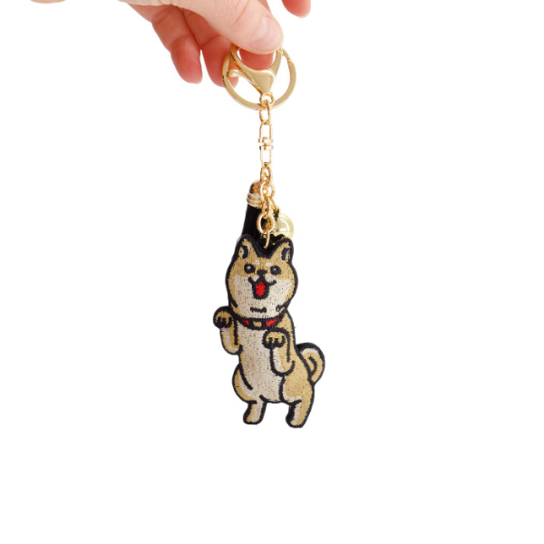 TDS, Aufnäher Schlüsselanhänger, Shiba-Dog Standing, Art Nr. 33123