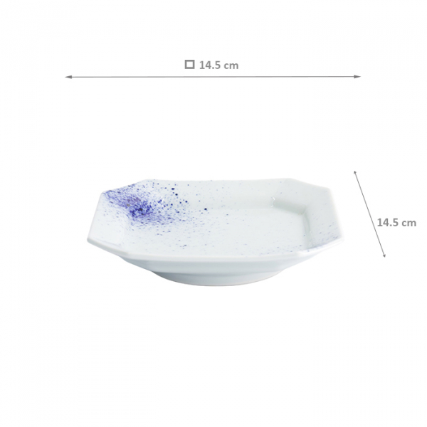 TDS, Plate, White, 14.5 x 14.5 cm, Item No. 33152