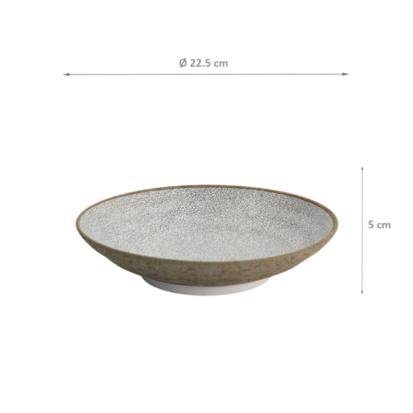 TDS, Deep Plate, Satomaki Kairagi, Ø 22.5 x 5cm, Item No. 33172